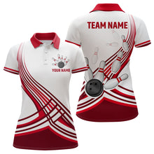 Load image into Gallery viewer, Personalized Women&#39;s Bowling Jersey Polo Bowling Team Shirts Bowlwing Gifts QZT502