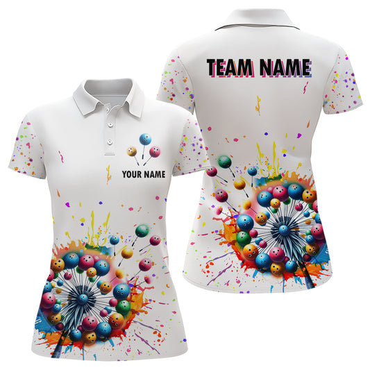 Custom Dandelion Bowling Shirts Women Sympathy Bowling Jersey Polo Bowling QZT465