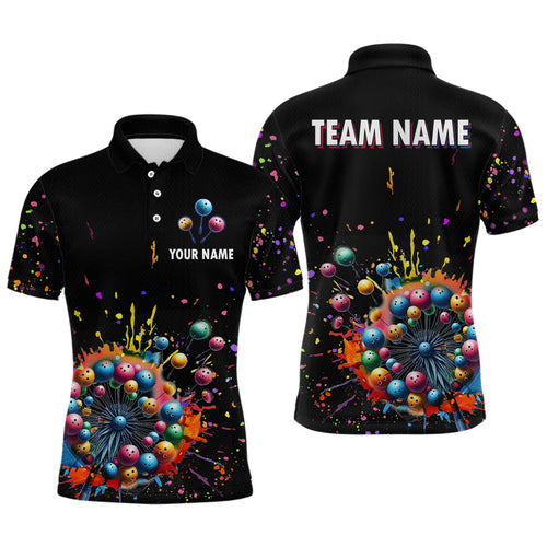 Custom Colorful Dandelion Bowling Shirt Bowling Team Jersey Polo Bowling Performance QZT672