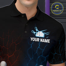 Load image into Gallery viewer, Custom 3D Crazy Bowling Shirt for Team Flame &amp; Water Bowling Jersey for Men Polo &amp; 1/4-Zip Bowling Unisex QZT745