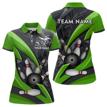 Load image into Gallery viewer, Custom 3D Bowling Team Shirts Multicolor Bowling Jersey for Women Polo QZT505