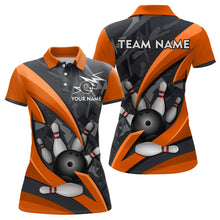 Load image into Gallery viewer, Custom 3D Bowling Team Shirts Multicolor Bowling Jersey for Women Polo QZT505