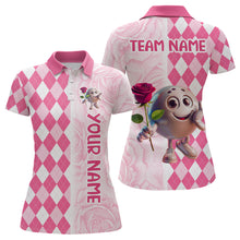 Load image into Gallery viewer, Personalized Bowling Team Jersey Polo Bowling Shirt for Couples Button Down Shirt QZT611