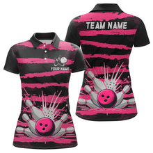 Load image into Gallery viewer, Women Camo Bowling Shirts Polo Custom Bowling Team Jersey League Multicolor QZT472