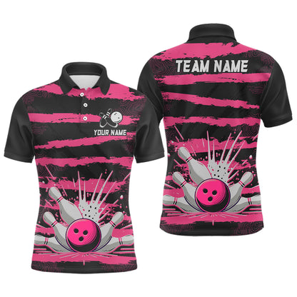 Men Camo Bowling Shirts Polo Custom Bowling Team Jersey League Multicolor QZT472