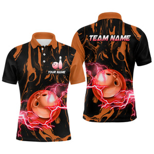 Custom Men Bowling Shirts Polo Bowling Jersey Multicolor Bowling Team League QZT484