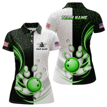 Load image into Gallery viewer, Custom Bowling Shirts for Women Camo Bowling Jersey Polo Bowling Team League QZT449