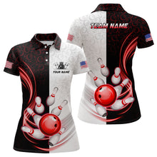 Load image into Gallery viewer, Custom Bowling Shirts for Women Camo Bowling Jersey Polo Bowling Team League QZT449