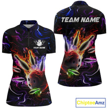 Load image into Gallery viewer, Custom Colorful Bowling Team Shirt for Women Bowling League Jersey Bowlers Gift QZT728