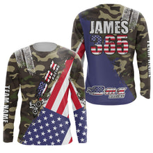 Load image into Gallery viewer, American Bicycle Motocross Jersey UPF30+ Personalized Patriotic BMX Racing Off-Road BMX Life Extreme Jersey| LUT08