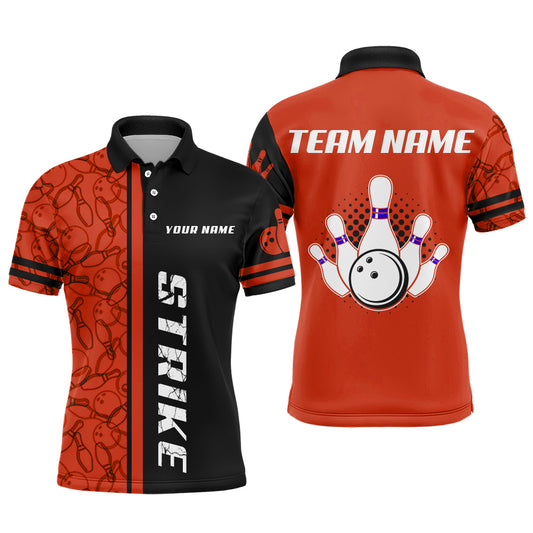 Custom Bowling Shirt for Men Bowling Jersey Bowling Team League Polo & Quarter-Zip Shirt QZT100