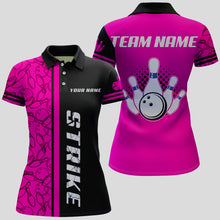 Load image into Gallery viewer, Custom Bowling Shirt for Women Bowling Jersey Bowling Team League Polo Shirt QZT100