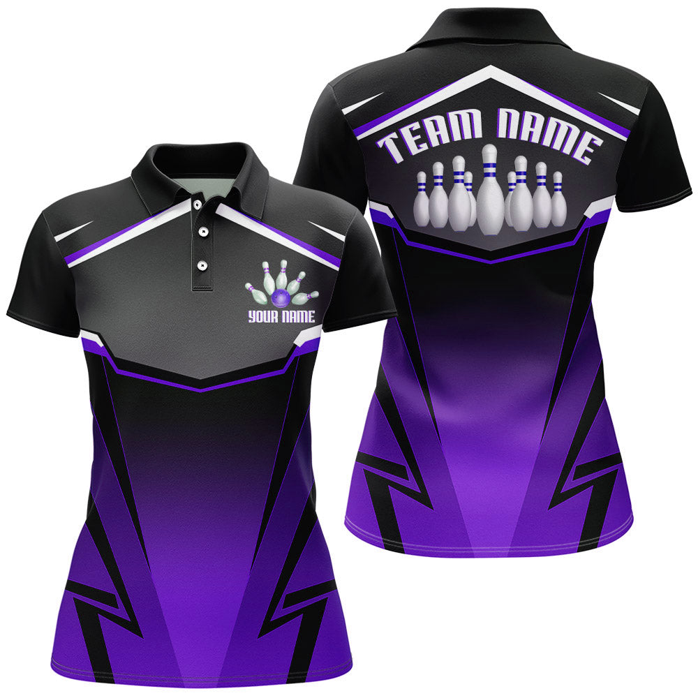 Custom Bowling Shirt for Women Bowling Jersey Bowling Team League Polo Shirt QZT140