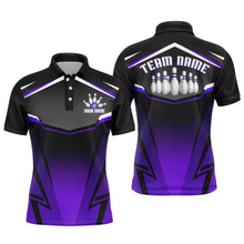 Load image into Gallery viewer, Custom Bowling Shirt for Men Bowling Jersey Bowling Team League Polo Shirt QZT140