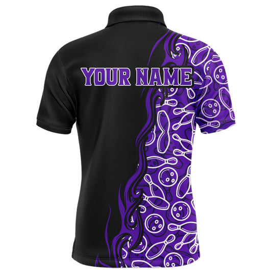 Custom Bowling Shirt for Men Personalized Bowling Jersey Bowling Team League Polo Shirt QZT66