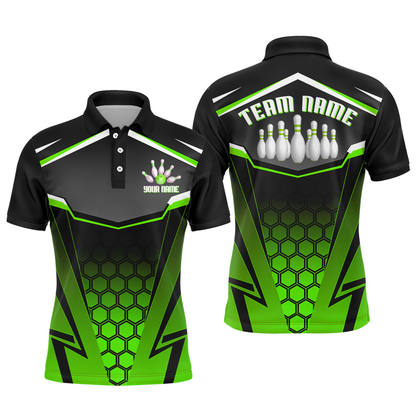 Personalized Bowling Shirt Multicolor Bowling Team League Men Bowling Jersey Polo Shirt Unisex QZT265