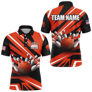 Custom Bowling Shirt for Men Bowling Jersey Bowling Team League Polo Shirt QZT39