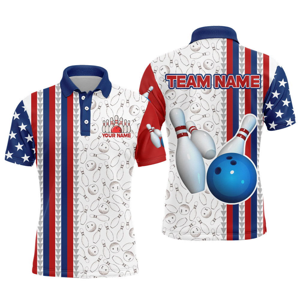 Custom Bowling Shirt for Men Bowling Jersey Bowling Team League Polo Shirt QZT73-4
