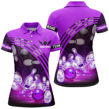 Load image into Gallery viewer, Custom Bowling Shirt for Women Bowling Jersey Bowling Team League Polo Shirt QZT45