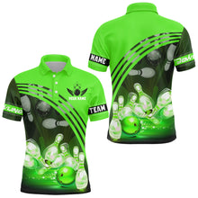 Load image into Gallery viewer, Custom Bowling Shirt for Men Bowling Jersey Bowling Team League Polo Shirt QZT45