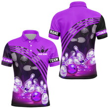 Load image into Gallery viewer, Custom Bowling Shirt for Men Bowling Jersey Bowling Team League Polo Shirt QZT45