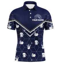 Load image into Gallery viewer, Personalized Camo Polo Shirt Bowling Shirt for Men Custom Bowling Jersey Bowling Team League QZT253