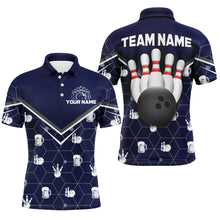 Load image into Gallery viewer, Personalized Camo Polo Shirt Bowling Shirt for Men Custom Bowling Jersey Bowling Team League QZT253