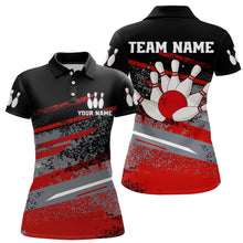 Load image into Gallery viewer, Personalized Women&#39;s Bowling Jersey Polo Bowling Team Shirts Bowlwing Gifts QZT501