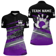 Load image into Gallery viewer, Personalized Women&#39;s Bowling Jersey Quarter Zip Bowling Team Shirts Bowling Gifts QZT501