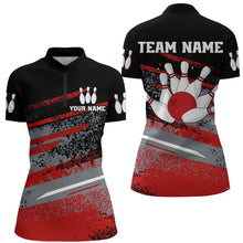 Load image into Gallery viewer, Personalized Women&#39;s Bowling Jersey Quarter Zip Bowling Team Shirts Bowling Gifts QZT501