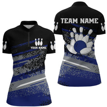 Load image into Gallery viewer, Personalized Women&#39;s Bowling Jersey Quarter Zip Bowling Team Shirts Bowling Gifts QZT501