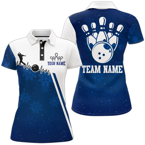 Custom Bowling Shirt Christmas Bowling Jersey for Women Bowling Team Polo Shirt Shirt QZT150-1