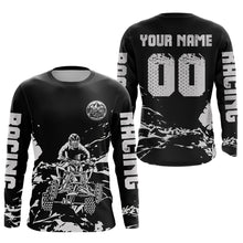 Load image into Gallery viewer, Custom Black &amp; White Quad Bike Jersey Upf30+ Motocross Shirt for Men Women Youth ATV Extreme Off-Road MHT202