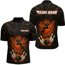 Load image into Gallery viewer, Custom Thunder Lightning Orioles Bowling Shirt Polo &amp; Quarter-Zip Bowling Team League Bowling Jersey QZT716