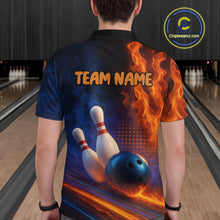 Load image into Gallery viewer, Custom Bowling Polo Shirts 3D for Men Bowling Jersey Polo &amp; Quarter-Zip Gift QZT746