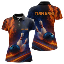Load image into Gallery viewer, Custom Bowling Polo Shirts 3D for Women Bowling Jersey Polo &amp; Quarter-Zip Gift QZT746