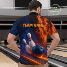 Load image into Gallery viewer, Custom Bowling Polo Shirts 3D for Men Bowling Jersey Polo &amp; Quarter-Zip Gift QZT746
