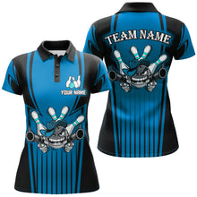 Load image into Gallery viewer, Custom Bowling Shirt for Women Bowling Jersey Bowling Team League Polo Shirt QZT44