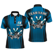 Load image into Gallery viewer, Custom Bowling Shirt for Men Bowling Jersey Bowling Team League Polo Shirt QZT44