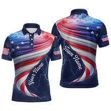 Load image into Gallery viewer, American Bowling Shirt for Men Women Custom Polo Bowling Team League QZT616