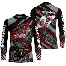 Load image into Gallery viewer, Personalized American BMX racing jersey UPF30+ Patriotic Cycling Shirt Bicycle Motocross Racewear| LUT16