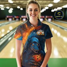 Load image into Gallery viewer, Custom Alligator Bowling Team Shirt Unisex Bowling Jersey for Women Polo &amp; 1/4-Zip QZT754