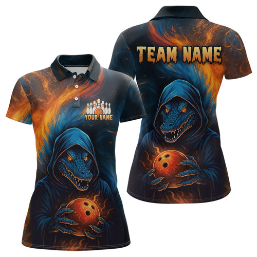Custom Alligator Bowling Team Shirt Unisex Bowling Jersey for Women Polo & 1/4-Zip QZT754