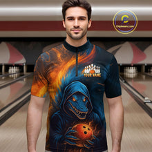 Load image into Gallery viewer, Custom Alligator Bowling Team Shirt Unisex Bowling Jersey for Men Polo &amp; 1/4-Zip QZT754