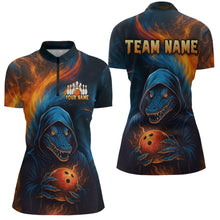 Load image into Gallery viewer, Custom Alligator Bowling Team Shirt Unisex Bowling Jersey for Women Polo &amp; 1/4-Zip QZT754