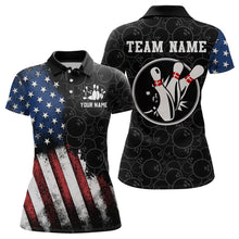 Load image into Gallery viewer, Personalized American Bowling Shirt Polo Bowling Jersey Patriotic Bowling Outfit QZT684