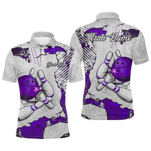 Load image into Gallery viewer, Personalized Unisex Bowling Jersey Polo Bowling Team Shirt for Men Bowler Gitfs QZT498