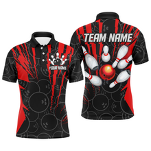 Load image into Gallery viewer, Custom Bowling Shirts Camo Bowling Jersey Polo Shirt for Men QZT415