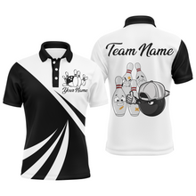 Load image into Gallery viewer, Bowling Shirts Camo US Flag Bowling Polo Zip Bowling Team League for Men QZT416