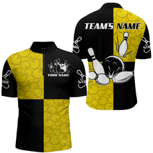 Load image into Gallery viewer, Quarter Zip Bowling Shirts Customized  Bowling Team League for Men QZT425